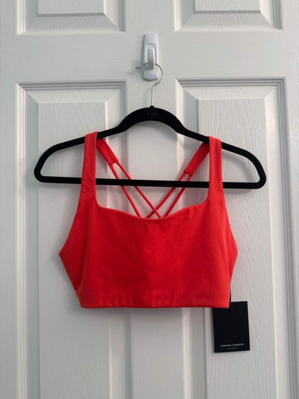 Spiritual Gangster Nirvana Venus Longline Bra | Red Horizon Racerback Sports Bra - Picture 5 of 11